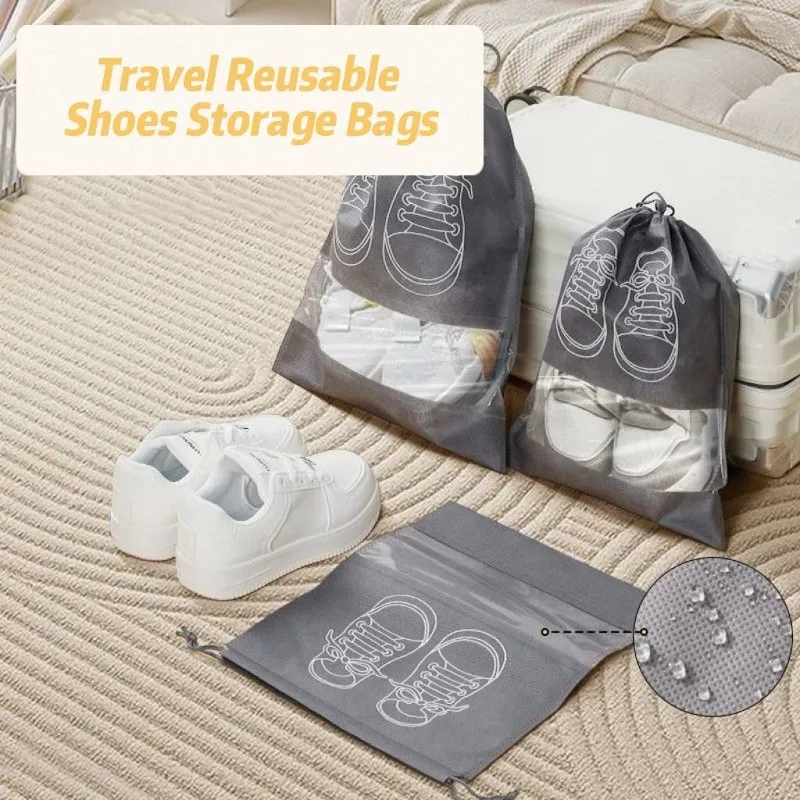 Shoe Bag Dust - 1-30 Stück Schuhaufbewahrungsbeutel aus Vliesstoff, tragbare