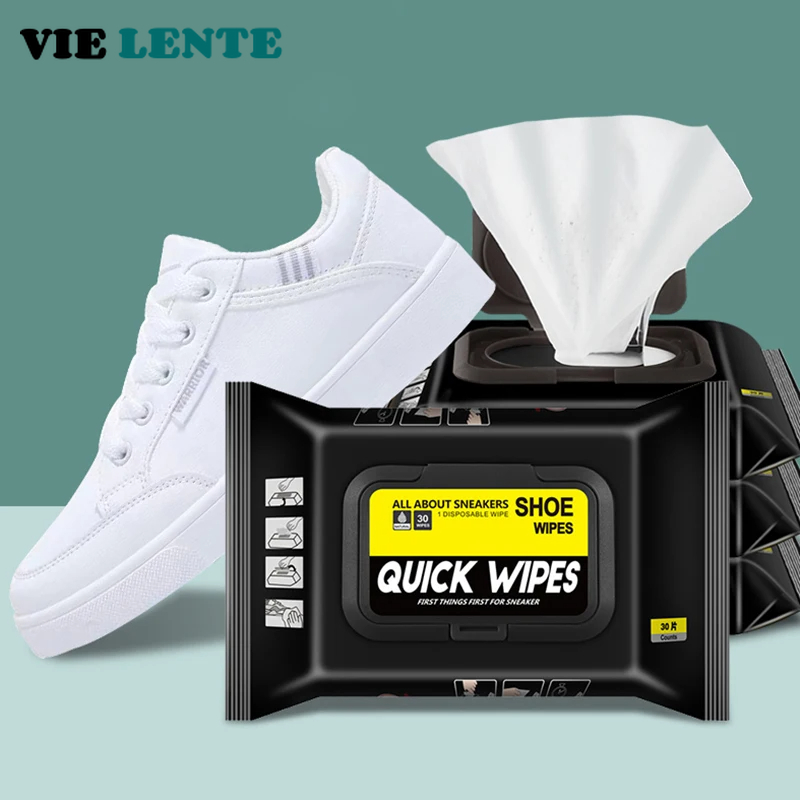 Sneaker Cleaner - 12Pcs/30Pcs Einweg Schuhe Sauber Tücher Tragbare