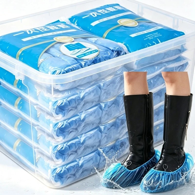 Shoe Bag Dust - Einweg-Plastikschuhüberzüge für den Haushalt, staubdicht für