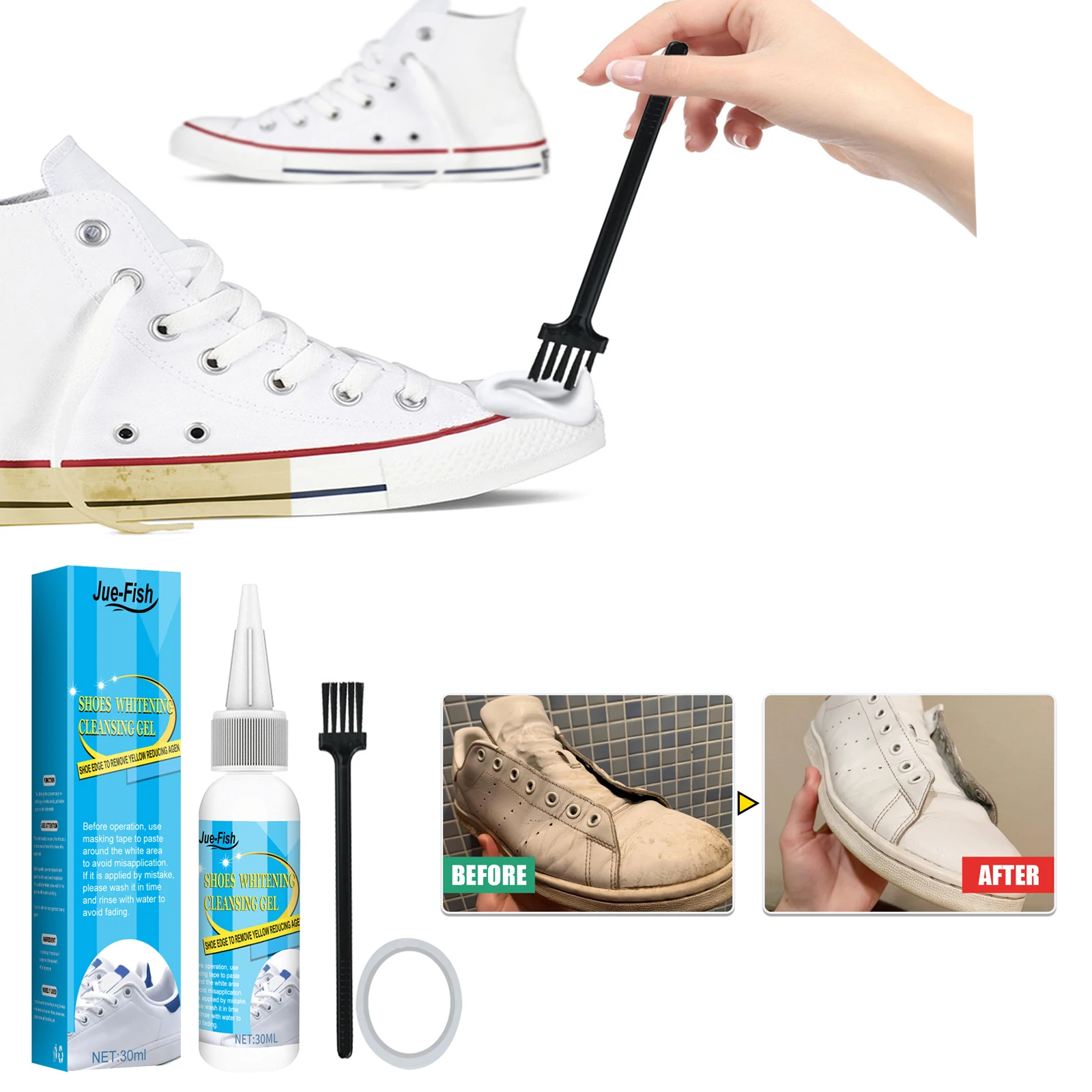 Weiße Schuhe Reinigung Gel Fle – Sneaker Cleaner Bewertung und Preis